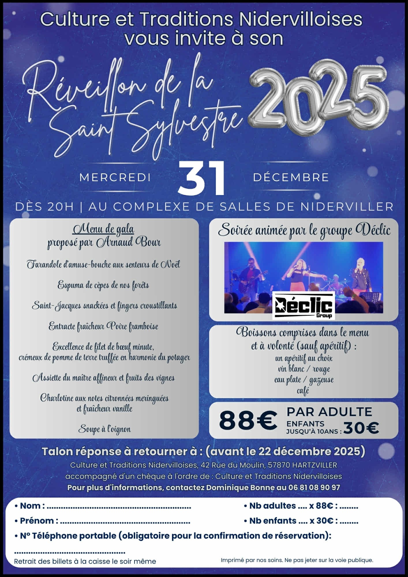 REVEILLON DE LA ST SYLVESTRE 2025