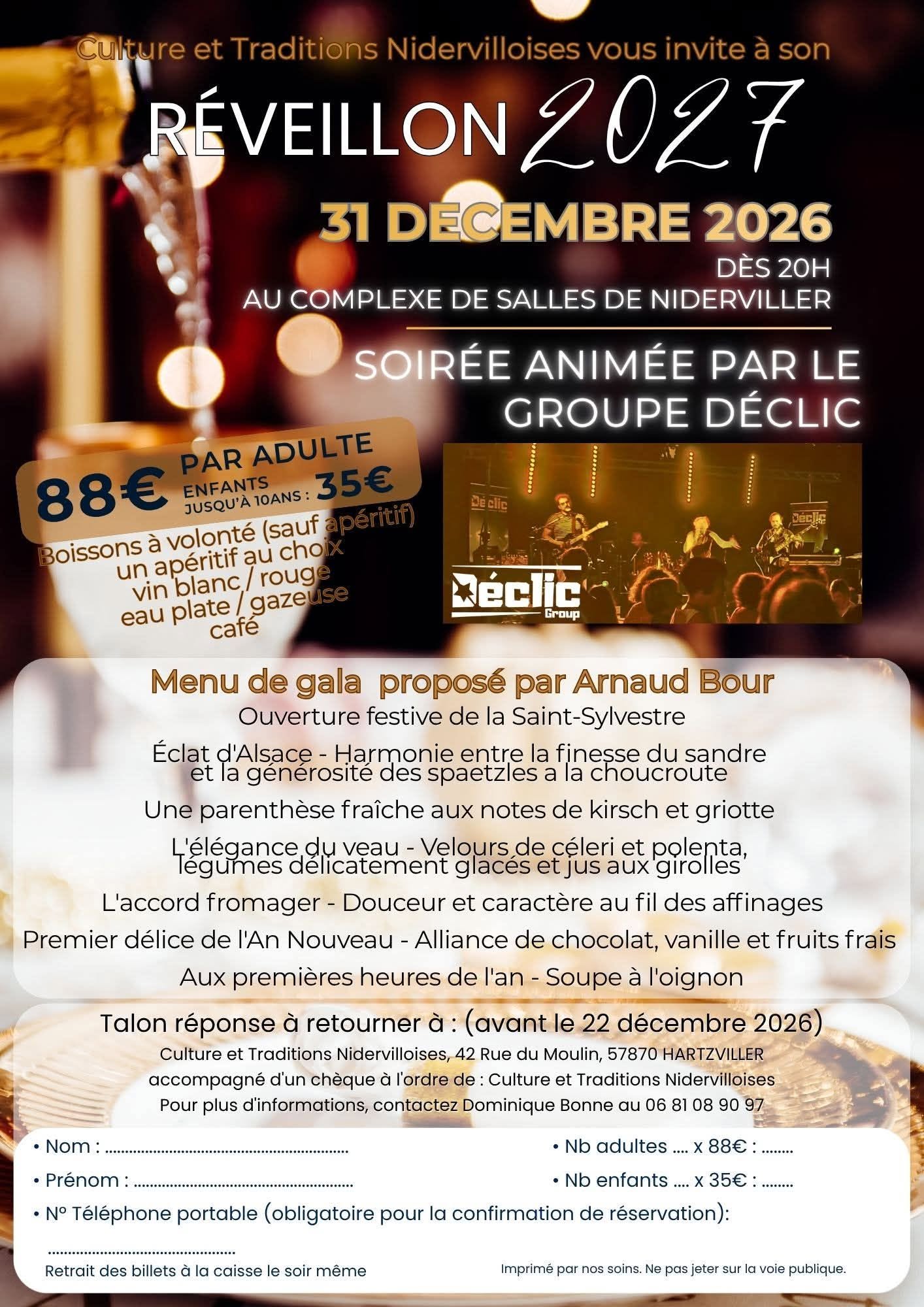 SOIREE GALA NOUVEL AN